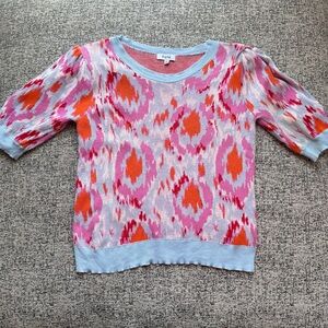 Anthropologie Fate Puff Sleeve Cotton Sweater